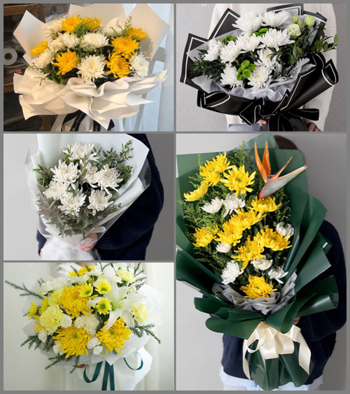 河北石家庄藁城区九门乡前堤里村白事花束代送